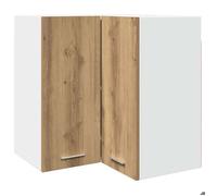 BEST-HOME Buffet de cuisine - Cabinet de Rangement Armoire d'angle suspendue ""Lyon"" Chêne artisanal 57x57x60 cm - aspect bois d'