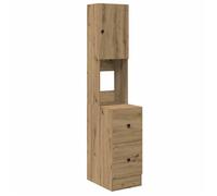 BEST-HOME Buffet de cuisine - Cabinet de Rangement Armoire de cuisine avec porte chêne artisanal - aspect bois