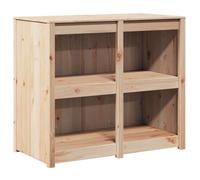 BEST-HOME Buffet de cuisine - Cabinet de Rangement Armoire de cuisine Marron 106x55x92 cm Bois de pin massif,1parcel9964