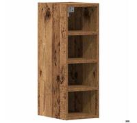BEST-HOME Buffet de cuisine - Cabinet de Rangement Armoire suspendue ""Riga"" Bois ancien 20 x 29,5 x 60 cm - aspect bois