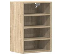 BEST-HOME Buffet de cuisine - Cabinet de Rangement Armoire suspendue ""Riga"" Chêne Sonoma 40 x 29,5 x 60 cm - aspect bois