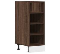BEST-HOME Buffet de cuisine - Cabinet de Rangement Meuble bas ""Riga"" Chêne brun 30 x 44,5 x 81,5 cm - aspect bois