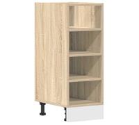 BEST-HOME Buffet de cuisine - Cabinet de Rangement Meuble bas ""Riga"" Chêne Sonoma 30 x 44,5 x 81,5 cm - aspect bois