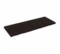 BEST-HOME Dessus de table - Plateau de Table de Remplacement marron foncé bois chêne massif traité kvci54108