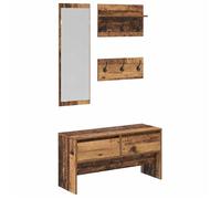 BEST-HOME Ensemble de meubles d'entrée Bois ancien 90x31x46.5 cm,1parcel9737