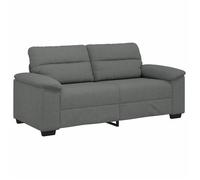 BEST-HOME SOFA-SALON - UU - Canapé à 2 places - gris foncé 140 cm tissu HH488
