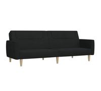 BEST-HOME SOFA-SALON - UU - Canapé-lit - à 2 places - noir tissu HH430