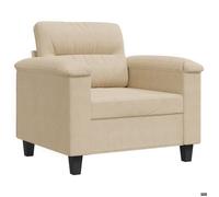 BEST-HOME SOFA-SALON - UU - Chaise de canapé crème 60 cm tissu microfibre HH392