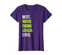 Best Horse Riding Coach Ever T-Shirt, Femme, Violet, XXL