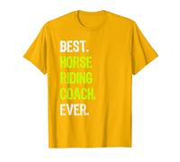 Best Horse Riding Coach Ever T-Shirt, Homme, Doré Vif, XL