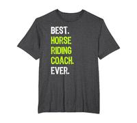 Best Horse Riding Coach Ever T-Shirt, Homme Grandes Tailles, Chiné Foncé, 6X Tall