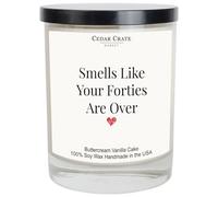 Best Ideas Bougie d'aromathérapie faite à la main 100 % soja parfumée à la crème au beurre et à la vanille pour femme, amie, épouse, sœur, maman, grand-mère