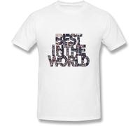 Best in The World Cm Punk Men's T-Shirt Unisex White Cotton Print Tee Shirts L
