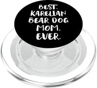 Best Karelian Bear Dog Mom Ever Chien d'ours de Carélie PopSockets PopGrip pour MagSafe
