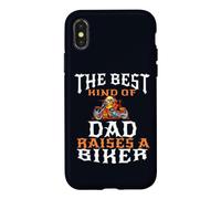 Best Kind of Dad Raises A Biker Father Pride Moto Coque pour iPhone X/XS