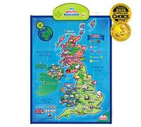 BEST LEARNING i-Poster My United Kingdom Interactive Map Jouet éducatif parlant pour garçons et filles âgés de 5 à 12 ans