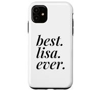 Best Lisa Ever Nom personnalisé Femme Fille BFF Friend Coque pour iPhone 11