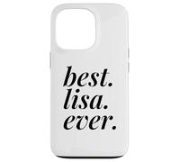 Best Lisa Ever Nom personnalisé Femme Fille BFF Friend Coque pour iPhone 13 Pro