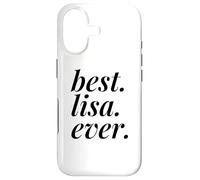Best Lisa Ever Nom personnalisé Femme Fille BFF Friend Coque pour iPhone 17