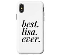 Best Lisa Ever Nom personnalisé Femme Fille BFF Friend Coque pour iPhone X/XS