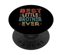 Best Little Brother Ever Younger Sibling Adolescent pour garçons PopSockets PopGrip Adhésif