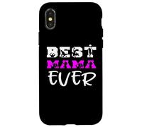 Best Mama Ever Basketball Fête des Mères Maman Maman Enfant Coque pour iPhone X/XS