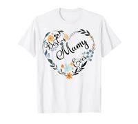 Best Mamy Ever Cœur Fleur Blessed Grandma Fête des Mères T-Shirt