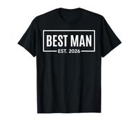 Best Man Est 2026 Established Bachelor Stag Party Wedding T-Shirt