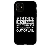 Best Man Mariage Groomsmen Funny Bridal Bachelor Party Coque pour iPhone 11