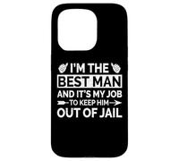 Best Man Mariage Groomsmen Funny Bridal Bachelor Party Coque pour iPhone 15 Pro
