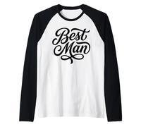 Best Man Script Fête de Mariage Groomsman Manche Raglan