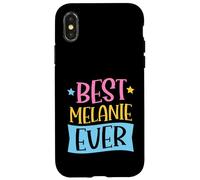 Best Melanie Ever Matching Prénom personnalisé Coque pour iPhone X/XS