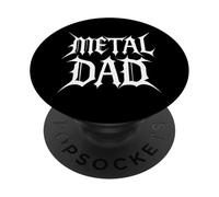 Best Metal Dad Fête des pères Rocker Daddy Papa Band Musicien PopSockets PopGrip Adhésif