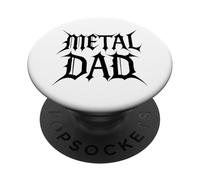 Best Metal Dad Fête des pères Rocker Daddy Papa Band Musicien PopSockets PopGrip Adhésif