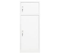 BEST MEUBLE| MODE Armoire à selles Blanc 53x53x140 cm Acier (3395992)
