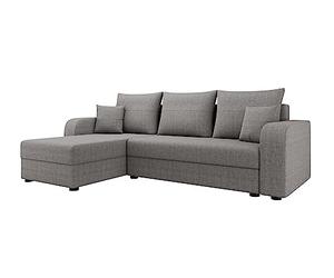 Best Mobilier - Canapé d'angle Convertible avec Coffre Réversible Harvey en Tissu - Canapé Lit - Sofa Gris Clair 4 Places - Angle Droit - ou Gauche - Salon