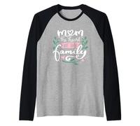 Best Mom Ever Family Cute Retro Mothers Day love Manche Raglan