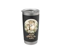 Best Mom Ever Lioness Couronne florale pour maman Gobelet isotherme en acier inoxydable double paroi