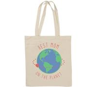 Best Mom On The Planet Earth Sketch Sac fourre-tout en coton naturel Blanc