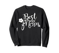 Best Mom with Flowers Fête des Mères Amour Sweatshirt