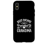 Best Moms Get Promoted to Grandma Grossancy Annonce Coque pour iPhone X/XS