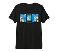 Best Mum Ever Mother's Day Roses Blue Vibrant for Mom T-Shirt Haut de Gamme
