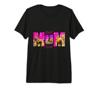 Best Mum Ever Mother's Day Sunflower Pink Vibrant for Mom T-Shirt Haut de Gamme