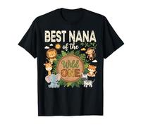 Best Nana of The Wild One Safari Premier Anniversaire T-Shirt