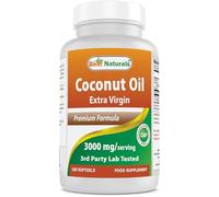 Best Naturals Extra Virgin Coconut Oil 1000 mg Softgel, 180 Count