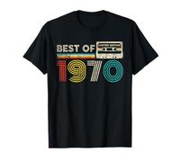 Best Of 1970 Classic Birthday 1970 Cassette Tape Vintage T-Shirt