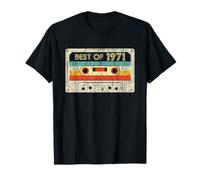 Best Of 1971 Classic Birthday Yrs 1971 Cassette Tape Vintage T-Shirt