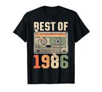 Best Of 1986 Vieille Cassette 40e Anniversaire Retro T-Shirt