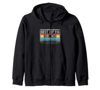 Best of 98s 98s 98s Years 98s Years 98s Party Retro Cassette Sweat à Capuche