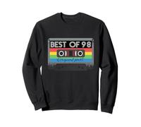 Best of 98s 98s 98s Years 98s Years 98s Party Retro Cassette Sweatshirt